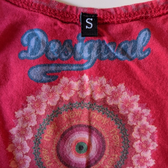 pink Desigual A-line T-shirt dress S - Picture 6 of 8